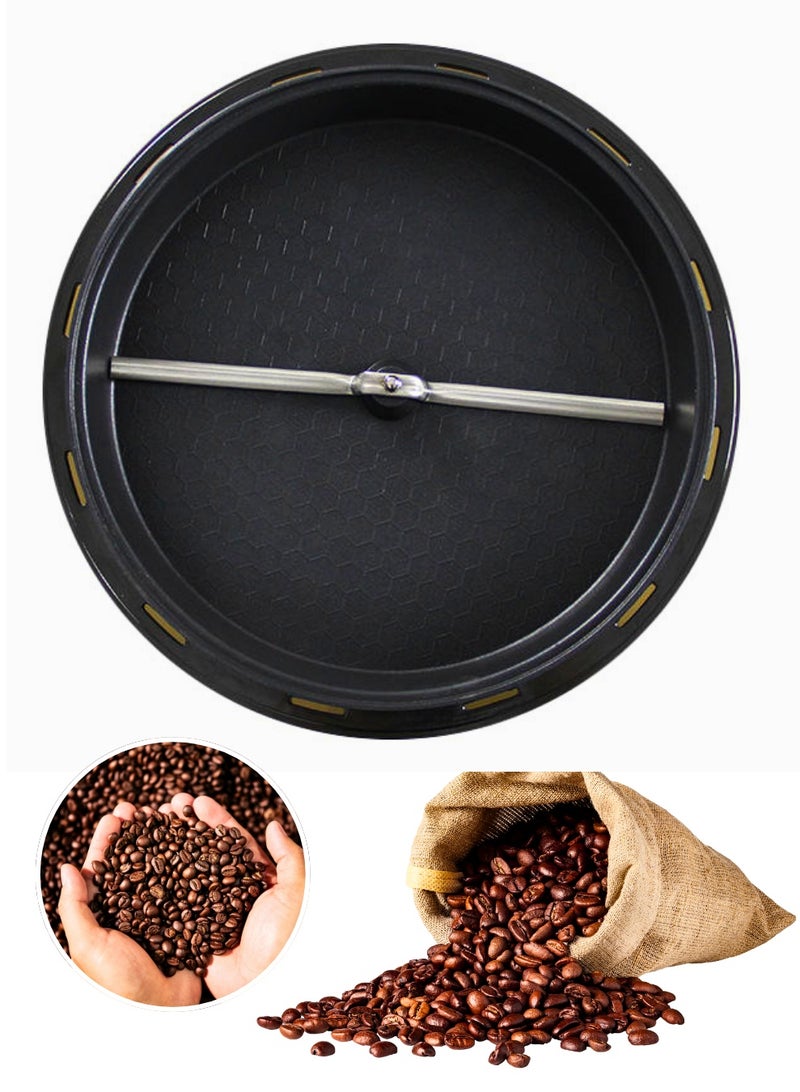 تريدجيت محمصة قهوة وصانعة فشار كهربائية 1200 واط - وعاء ألومنيوم مصبوب مع شفرة تحميص ستانلس ستيل	محمصة منزلية متعددة الوظائف مع تحكم في الحرارة للقهوة والمكسرات - Image 4